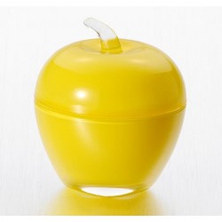Вазочка с крышкой  7,5*9 см "Яблоко", цвет: желтый