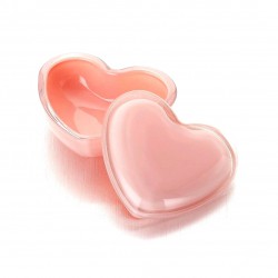 Стеклянная шкатулка 10*9/5 см "Милое Сердце" цвет: розовый