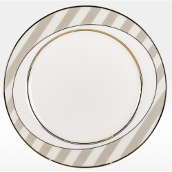 Набор закусочных тарелок ”Серые полоски” на 6 персон 